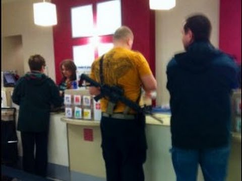 Armed Man Shops at JCPenney with Rifle & Glock Video