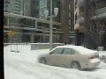 Streetcar Ride through Snowy S Waterfront Portland