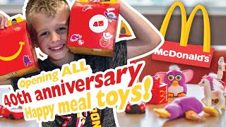 McDonald’s Happy Meal 40th Anniversary Toys unboxing full set
