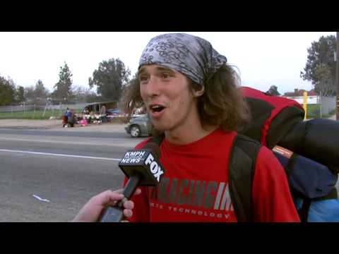 Wielding - Here is Jessob Reisbeck's (KMPH News) exclusive raw interview w/ Kai, a hitchhiker who used his hatchet to stop a man that thought he was Jesus from killing.