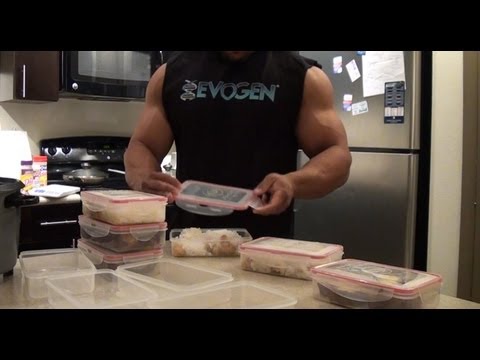 meal - A video on how to prep your meal like a bodybuilder. Jonathan's Fanpage: http://www.facebook.com/jonizzyfit Jonathan's Youtube: http://www.youtube.com/pricos...