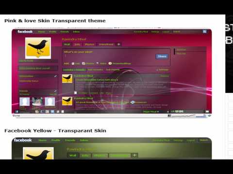 how to facebook skin