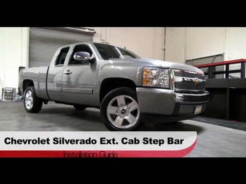 Spyder Auto Installation: 1999-2013 Chevrolet Silverado/GMC Sierra Extended Cab 4″ Oval Step Bars