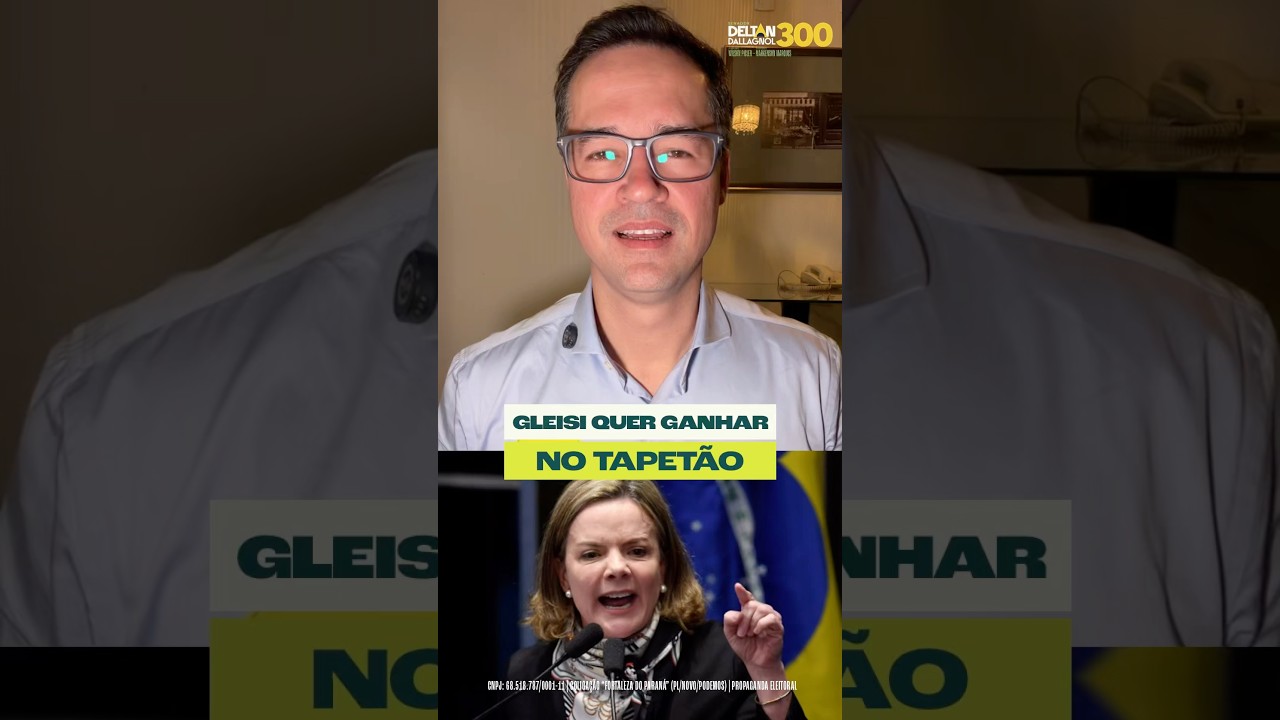 🚨 A GLEISI QUER GANHAR NO TAPETÃO!
