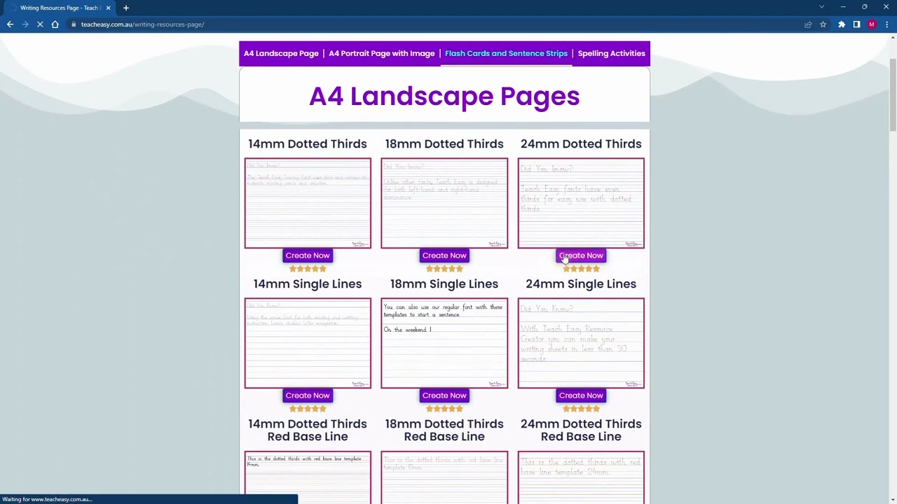 Teach Easy Tour - Handwriting