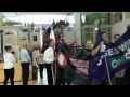 QNU Hands off rally at RBWH