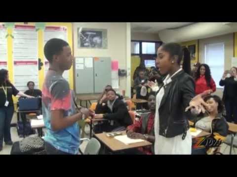 Sevyn Streeter crashes Cleveland Heights High School