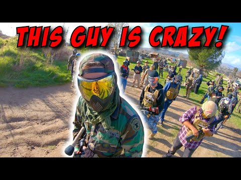 CRAZY AIRSOFT DUDE gets LIT UP by EVERYONE! (Maximum Pain)