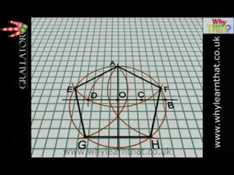 how to draw octagon with compass