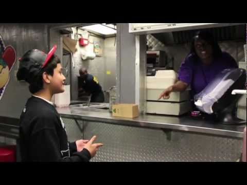 Wiener's Circle - It is CUSTOMARY to do this at the restaurant it's just what they do. My brother AJ was trying to roast this lady at the Wiener's circle in Chicago but she ca...