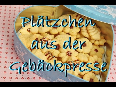 Orangen Plätzchen backen - Plätzchen Rezept aus der Gebäckpresse - Spritzgebäck