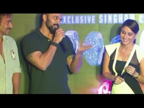 Kareena Kapoor & Ajay Devgn talk on Yo Yo Honey Singh song Aata Majhi Satakli | Singham Returns