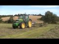 Haylage Raking Baling Wrapping 2010 John Deere 6430 Case CS150 NH TS115A-johnwandersonagain