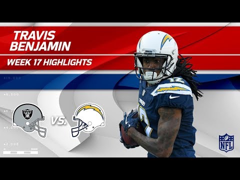 Video: Travis Benjamin Highlights | Raiders vs. Chargers | Wk 17 Player Highlights