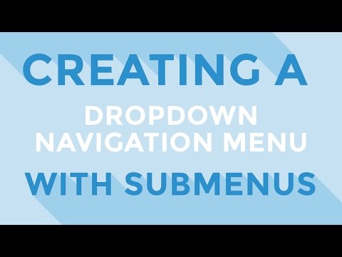 how to create menu in html
