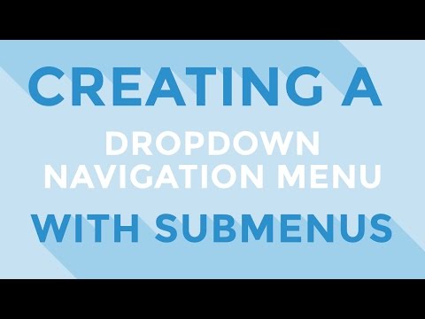 how to create drop down menu in html