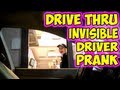 Drive Thru Invisible Driver Prank - YouTube