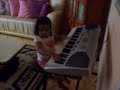 Murreia playing the keyboard Murreia playing the keyboard