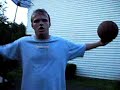 basketball shot over house