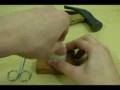ツツミボタン(くるみ釦)の作り方 - YouTube
