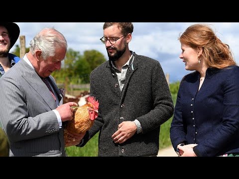 Prinz Charles und Camilla besuchen bayerischen Bauernho ...