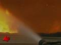 Raw Video: Fires Rip Through Mobile Home Park