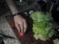 Der lecke Jean Lueck beim Kochen