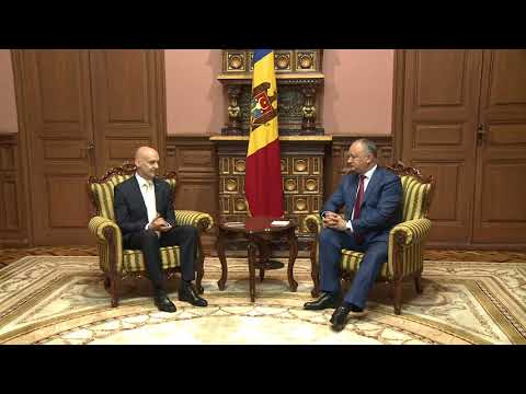 Глава государства провел прощальную встречу с господином Атисом Лотсом, Чрезвычайным и Полномочным Послом Латвийской Республики в Республике Молдова