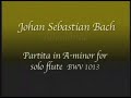 Allemande from Partita in A minor by J.S. Bach