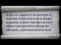 Chapter 11. Classic Literature VideoBook with synchronized text, interactive transcript, and closed captions in multiple languages. Audio courtesy of Librivox. Read by Nikolle Doolin. Playlist for The Turn of the Screw by Henry James: www.youtube.com The Turn of the Screw free audiobook at Librivox: librivox.org The Turn of the Screw free eBook at Project Gutenberg: www.gutenberg.org The Turn of the Screw at Wikipedia: en.wikipedia.org View a list of all our videobooks: www.ccprose.com