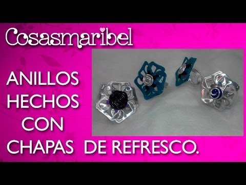 chapas de latas - Hola ¿Qué tal?,Hoy vamos a reciclar las chapitas de las latas de refrescos para crear unos anillos muy vistosos y divertidos,espero que os guste el video. SU...