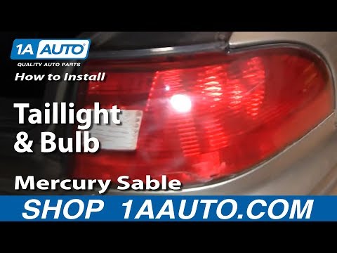 How To Install Replace Taillight and Bulb Mercury Sable 00-05 1AAuto.com