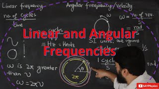 Difference between linear frequency and angular frequency