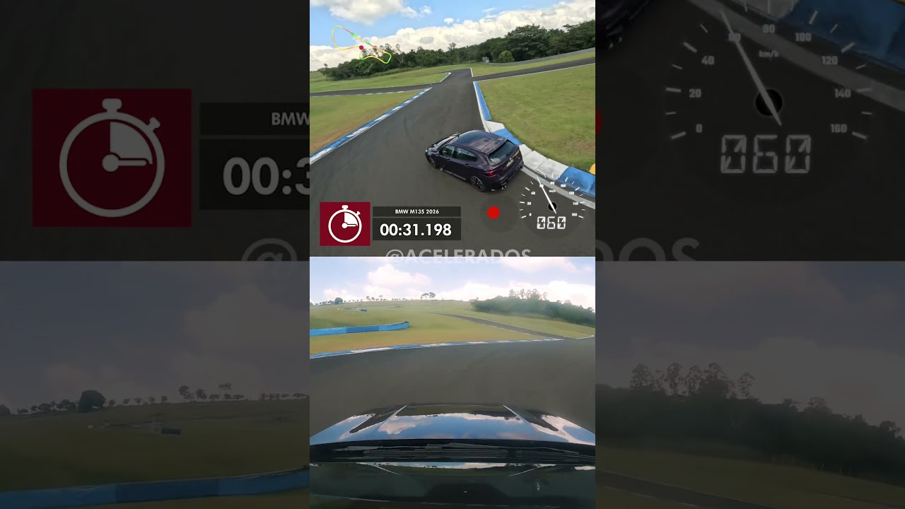 ONBOARD DO BMW M135 de 317 CV NA VOLTA RÁPIDA COM RUBENS BARRICHELLO! 😯🚘🏁