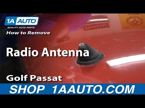 How To Remove Install Radio Antenna VW Jetta Golf Passat