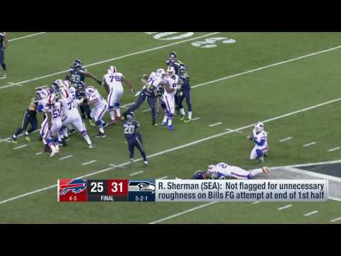 Video: Richard Sherman on Blocked FG Attempt & Interaction with Rob Ryan | Bills vs. Seahawks | NFL