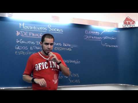 Sociologia - Movimentos Sociais - Oficina do Estudante cursinho vestibular e colégio.