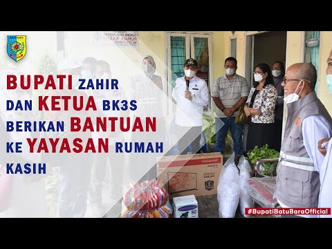 Bupati dan Ketua BK3S Batu Bara Memberikan Bantuan ke Yayasan Rumah Kasih