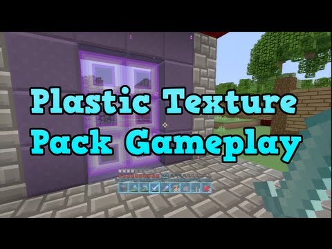 Minecraft Xbox 360 Plastic Texture Pack Gameplay (Download Link)