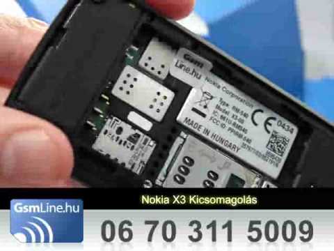 Nokia X3 teszt vide�