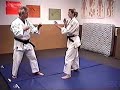 Girl doing shoulder throw