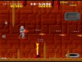 mag max � 1985 nichibutsu. a horizontally scrolling shoot-em-up in which a single player takes control of a hovership and must battle their way through an enemy-packed level; moving both above and below ground during the course of a level. at various points the player will come across robot parts, either a torso or a pair of legs. collecting these will eventually see the player's hovership become a towering robot, vastly increasing available firepower in the process. main cpu : 68000 (@ 8 mhz) soundcpu : z80 (@ 2.5 mhz) sound chips : (3x) ay8910 (@ 1.25 mhz) screen orientation : horizontal video resolution : 256 x 224 pixels screen refresh : 60.00 hz palette colors : 256 players : 2 control : 8-way joystick buttons : 2