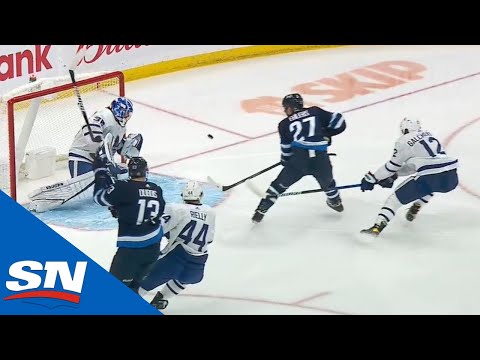 Nikolaj Ehlers Deflects Beautiful Pass From Paul Stastny Top-Shelf