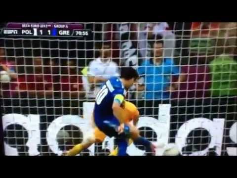 Mecz Polska vs. Grecja . Obrona karnego. Przemek Tyton !!! Tyton Saves Penalty!!