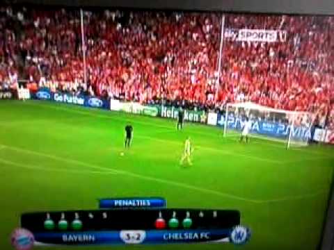 Chelsea v Bayern Munich penalty shoot out 2012