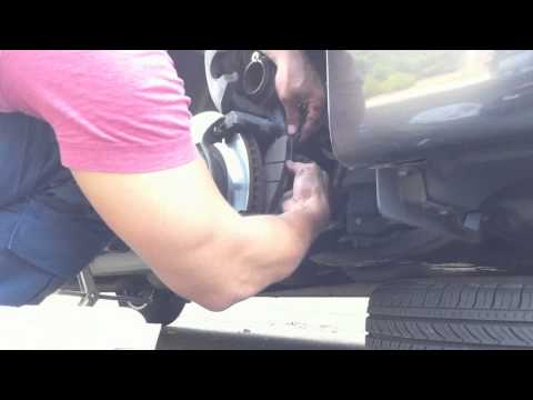 How to change the front brake pads on a toyota camry