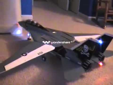 HK RC F14 WITH NAV LIGHTS AND AFTERBURNERS