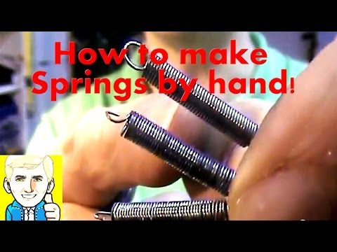 How to make Coil Springs from a Steel rope/cable wire by hand!