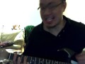 Steve playing guitar