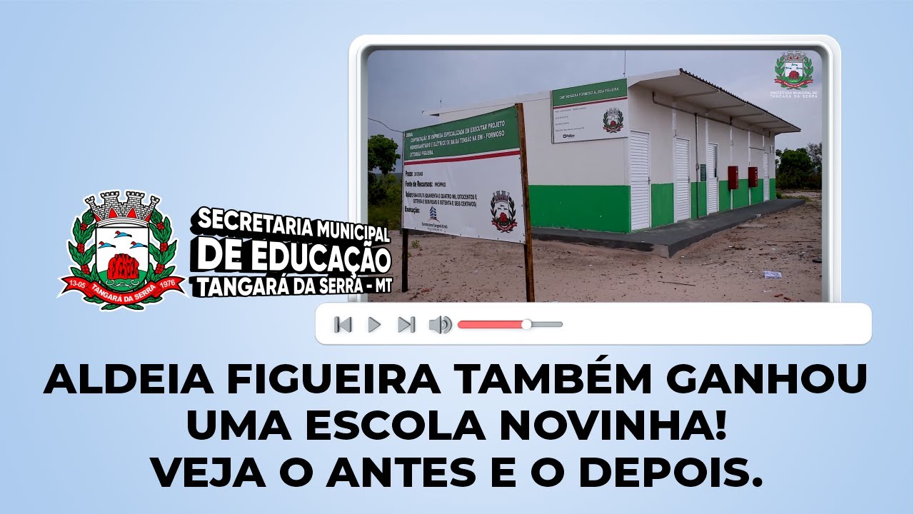 Aldeia Figueira também ganhou uma escola novinha; veja o antes e o depois.